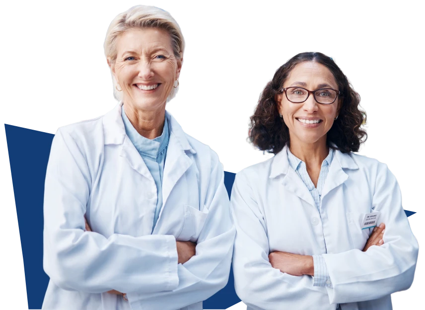 Pharmacists presenting education and training for medication management